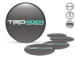 Toyota TRD Marchio Badge Ruota Cupola Custom Adesivi